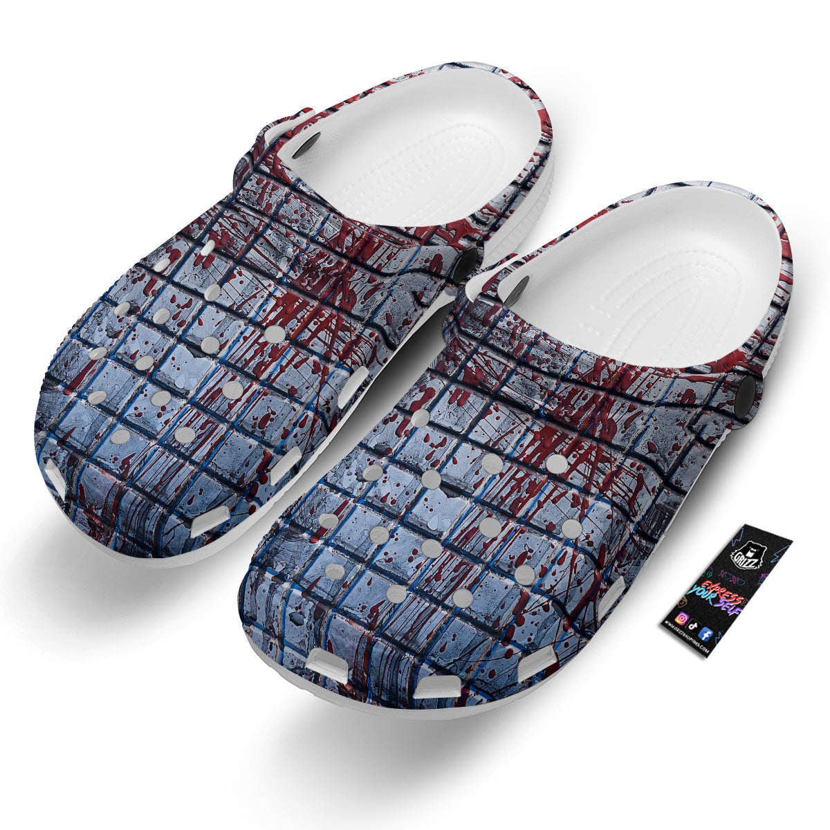 Blood Room Bloody Print Clog-grizzshop