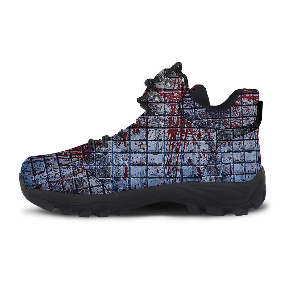 Blood Room Bloody Print Hiking Shoes-grizzshop