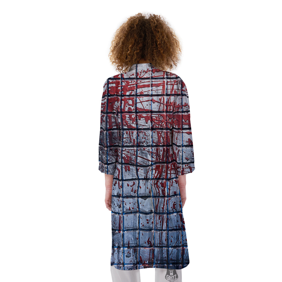 Blood Room Bloody Print Kimono-grizzshop