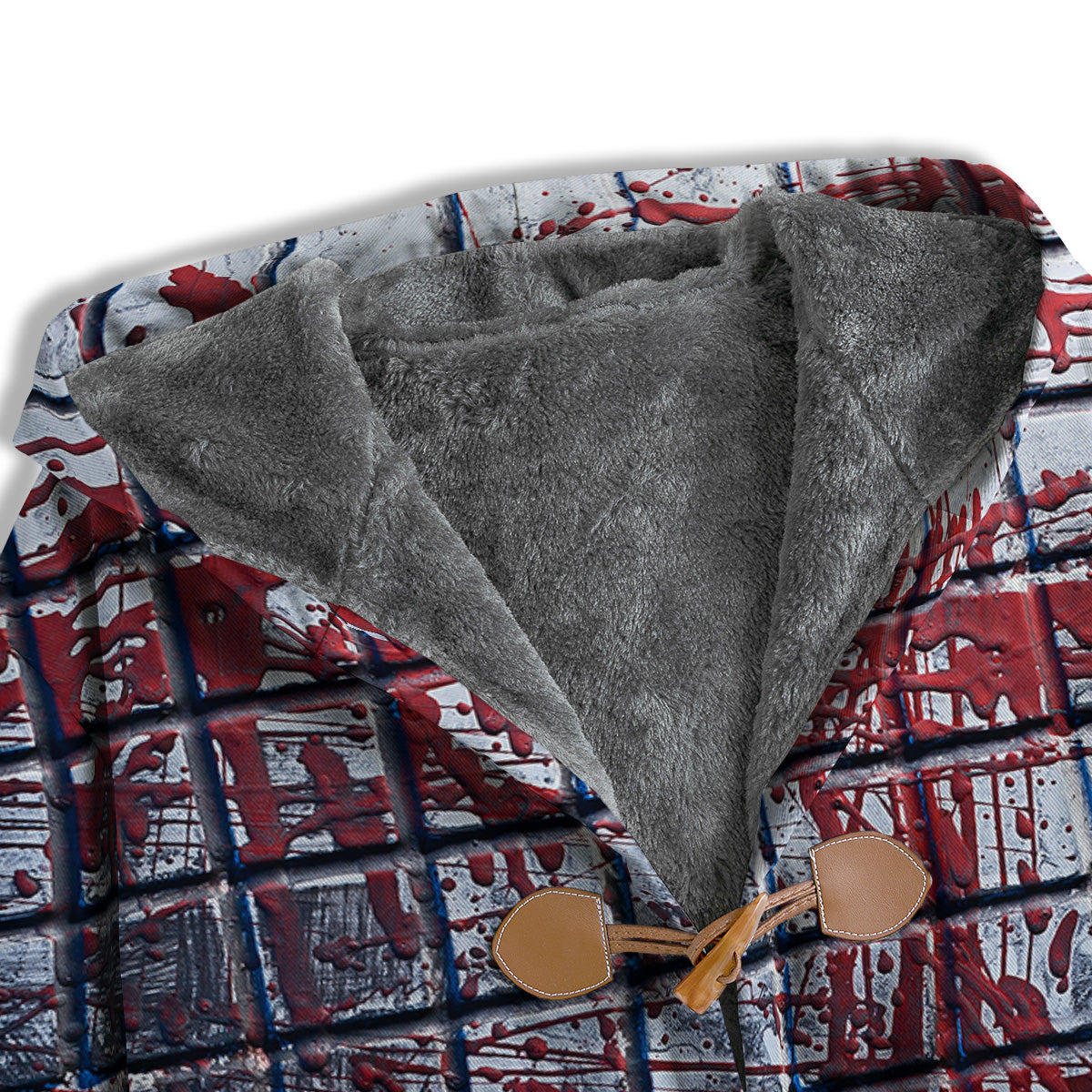 Blood Room Bloody Print Men's Windbreaker Jacket-grizzshop