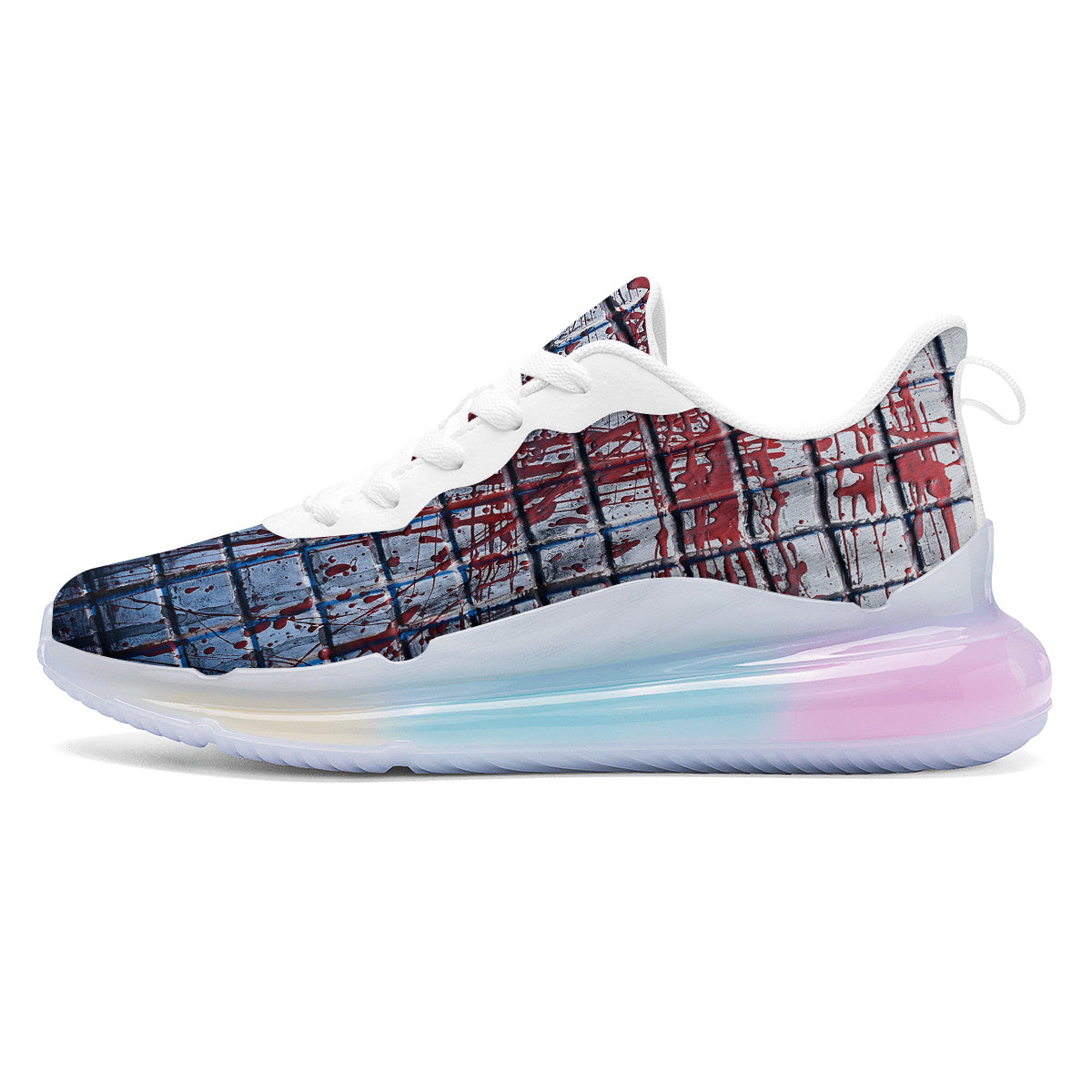 Blood Room Bloody Print Running Sneakers-grizzshop
