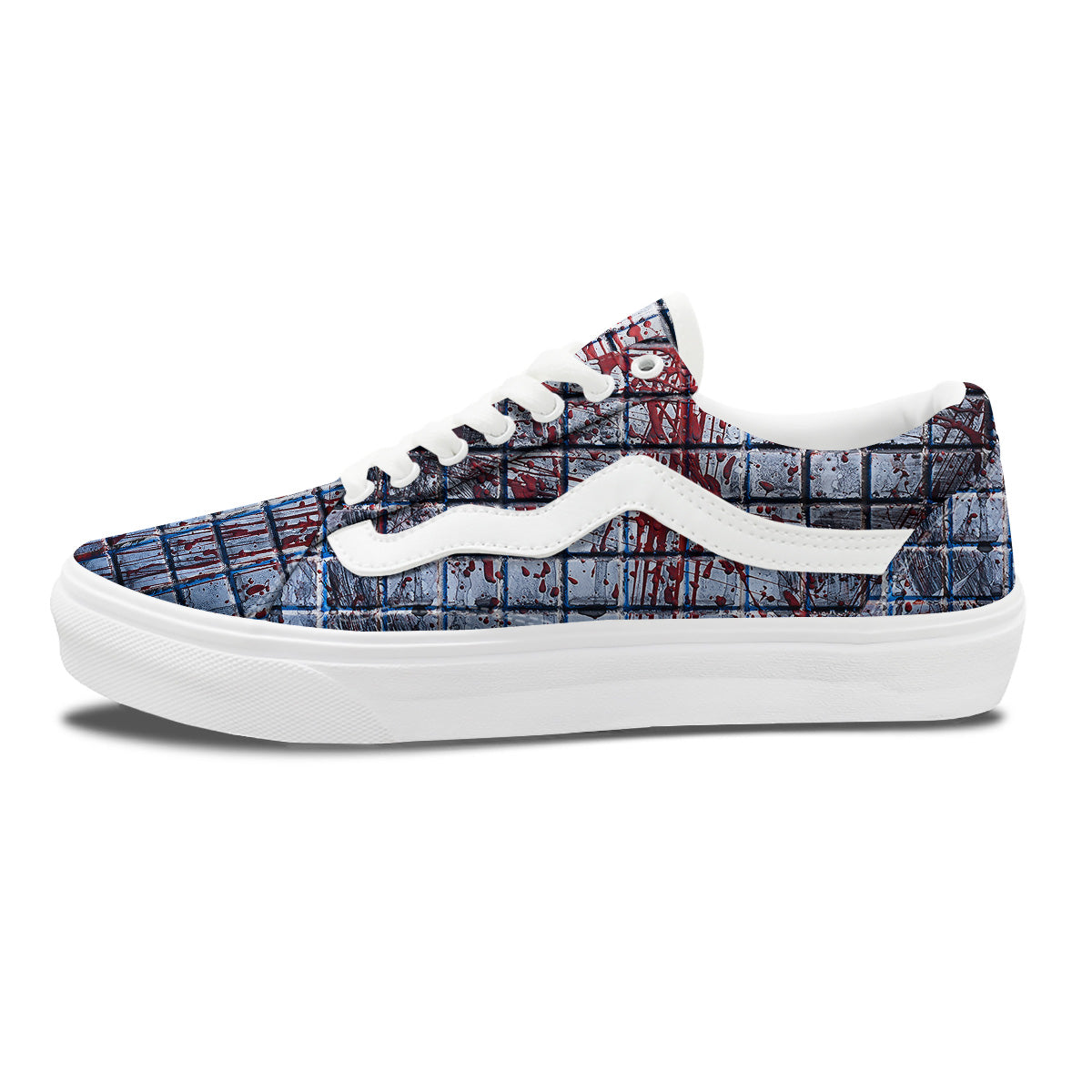 Blood Room Bloody Print Skate Shoes-grizzshop