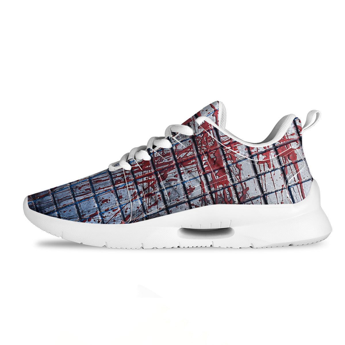 Blood Room Bloody Print Tennis Shoes-grizzshop