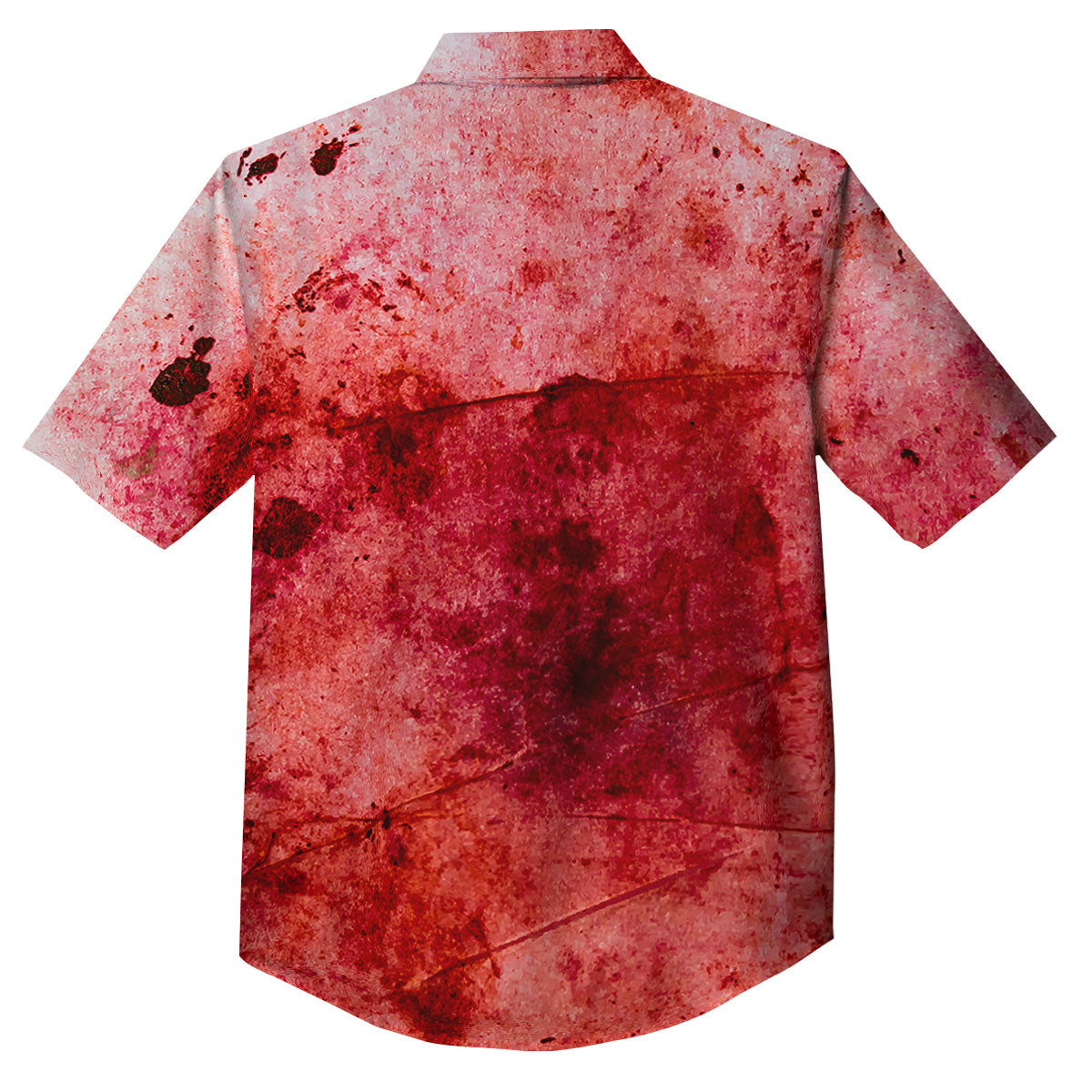 Blood Stains Red Print Button Up Shirt-grizzshop