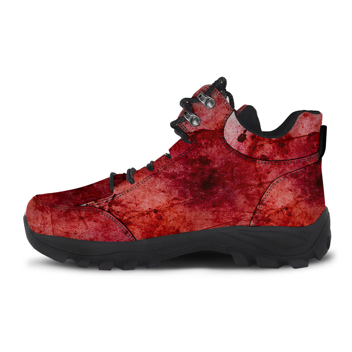 Blood Stains Red Print Hiking Shoes-grizzshop