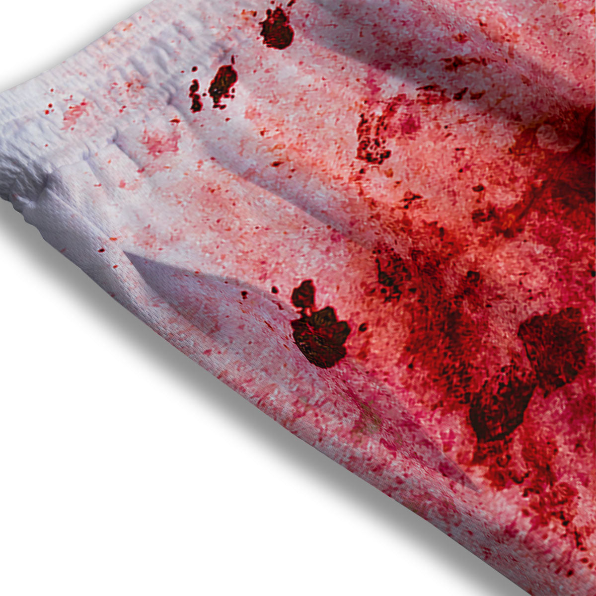 Blood Stains Red Print Mesh Shorts