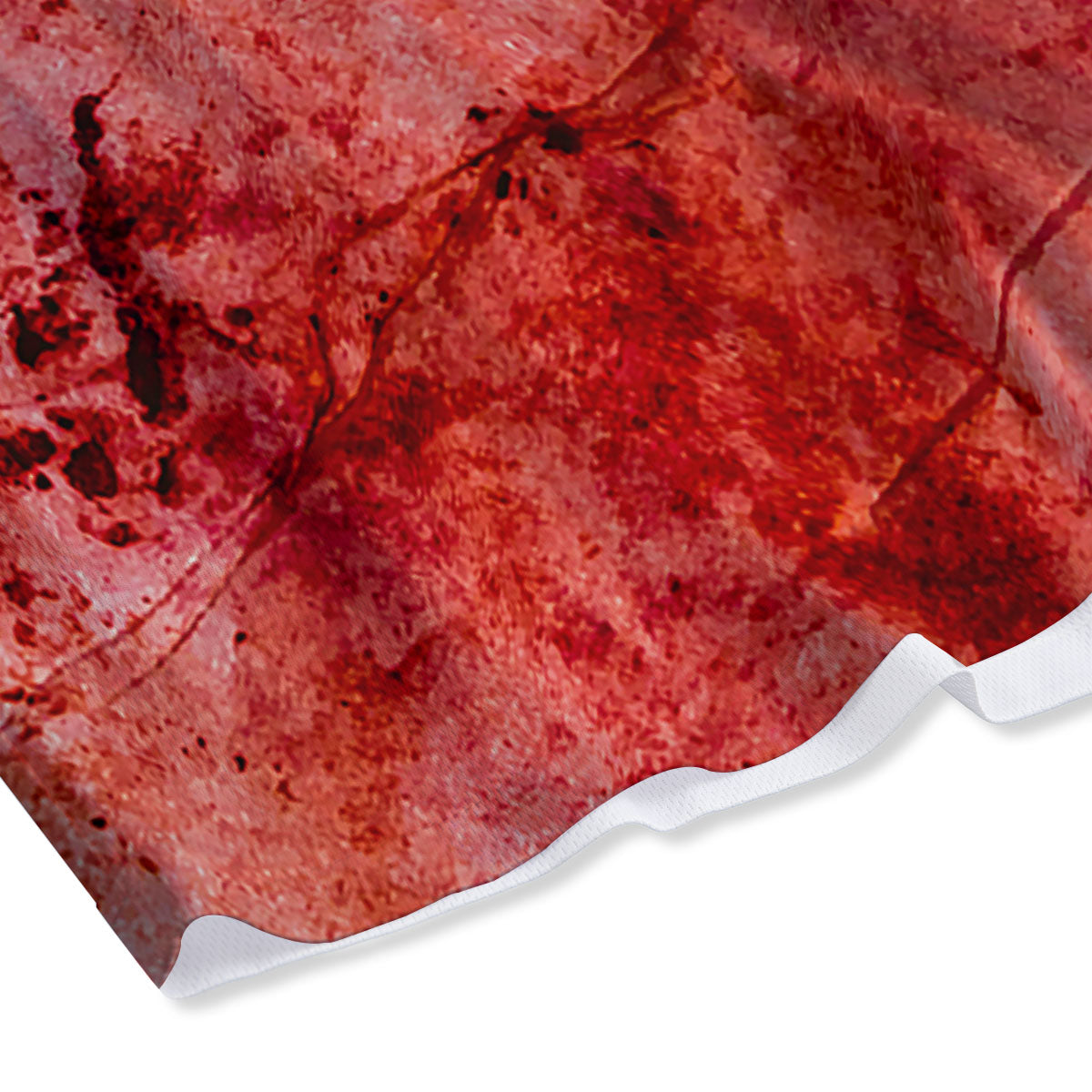 Blood Stains Red Print Mesh Shorts