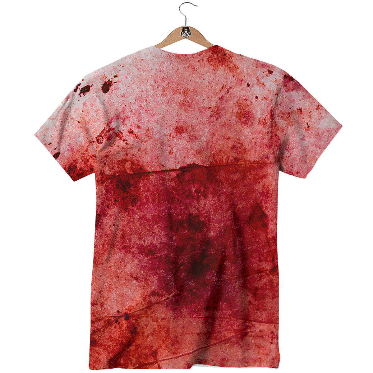 Blood Stains Red Print T-Shirt-grizzshop