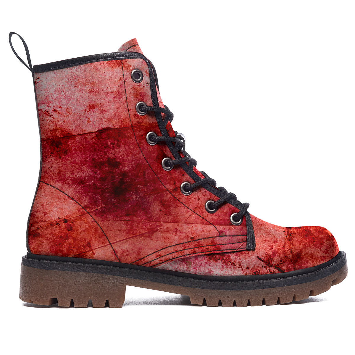Blood Stains Red Print Work Boots-grizzshop
