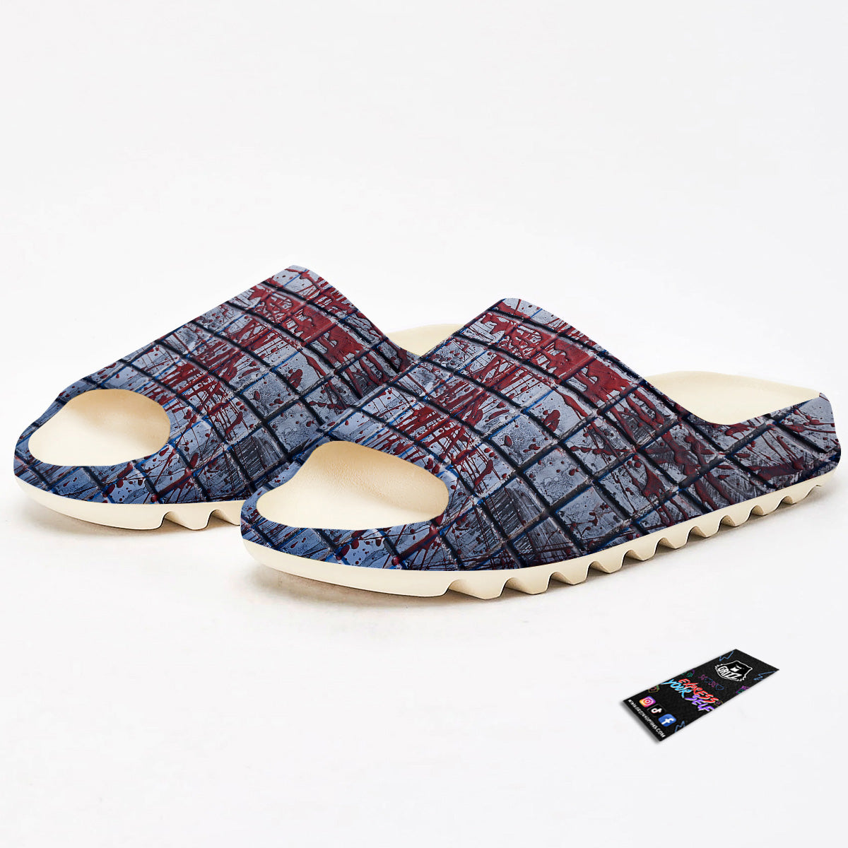 Blood Room Bloody Print Sandals-grizzshop