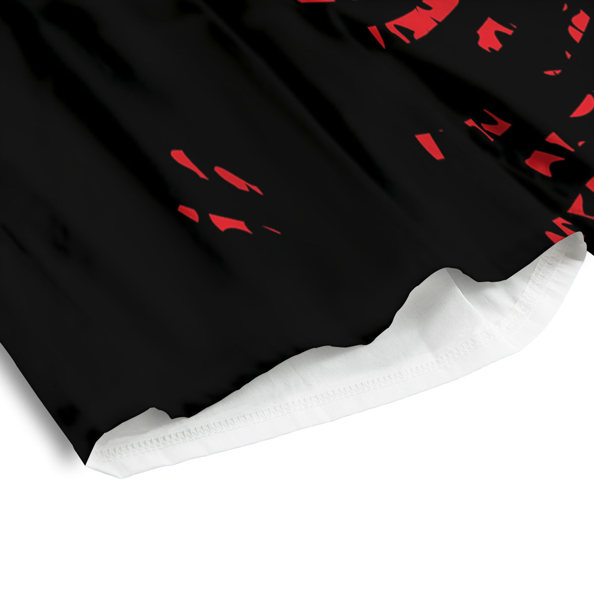 Bloody Finger Red Print Men's Athletic Shorts