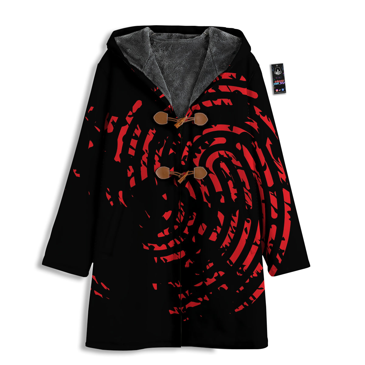 Bloody Finger Red Print Men's Windbreaker Jacket-grizzshop