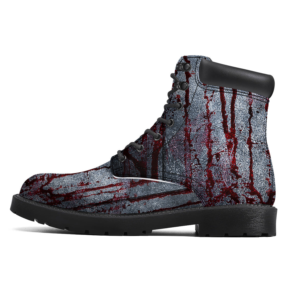 Bloody Metal Wall Print Boots-grizzshop