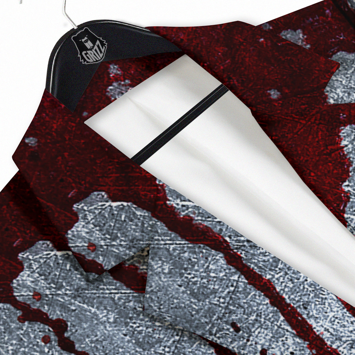Bloody Metal Wall Print Men's Sport Coat-grizzshop