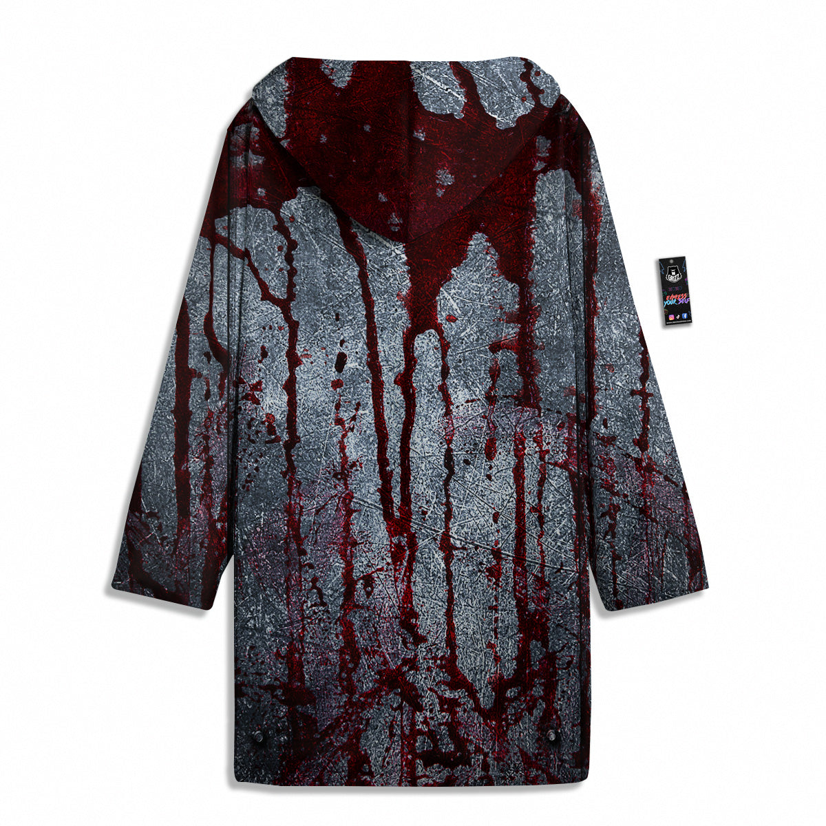 Bloody Metal Wall Print Men's Windbreaker Jacket-grizzshop