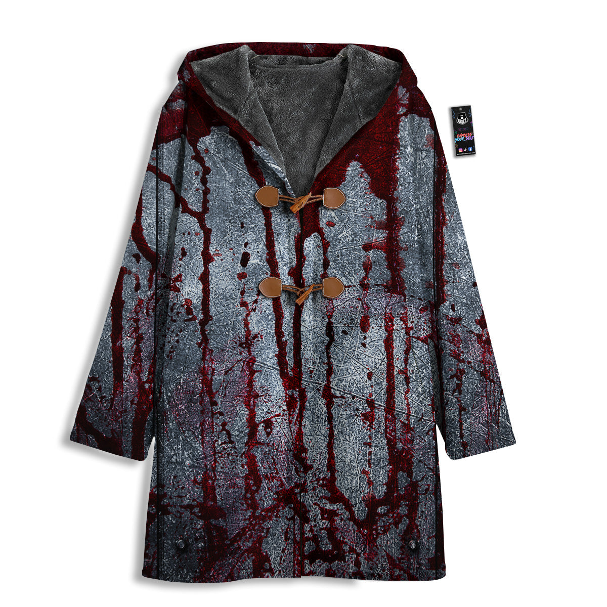 Bloody Metal Wall Print Men's Windbreaker Jacket-grizzshop