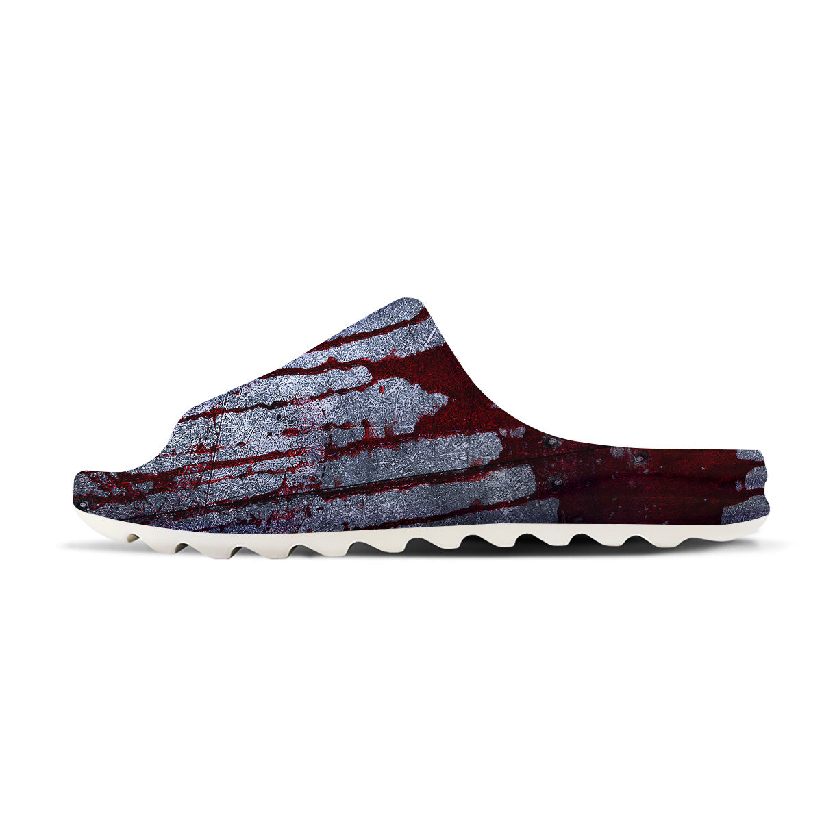Bloody Metal Wall Print Sandals-grizzshop