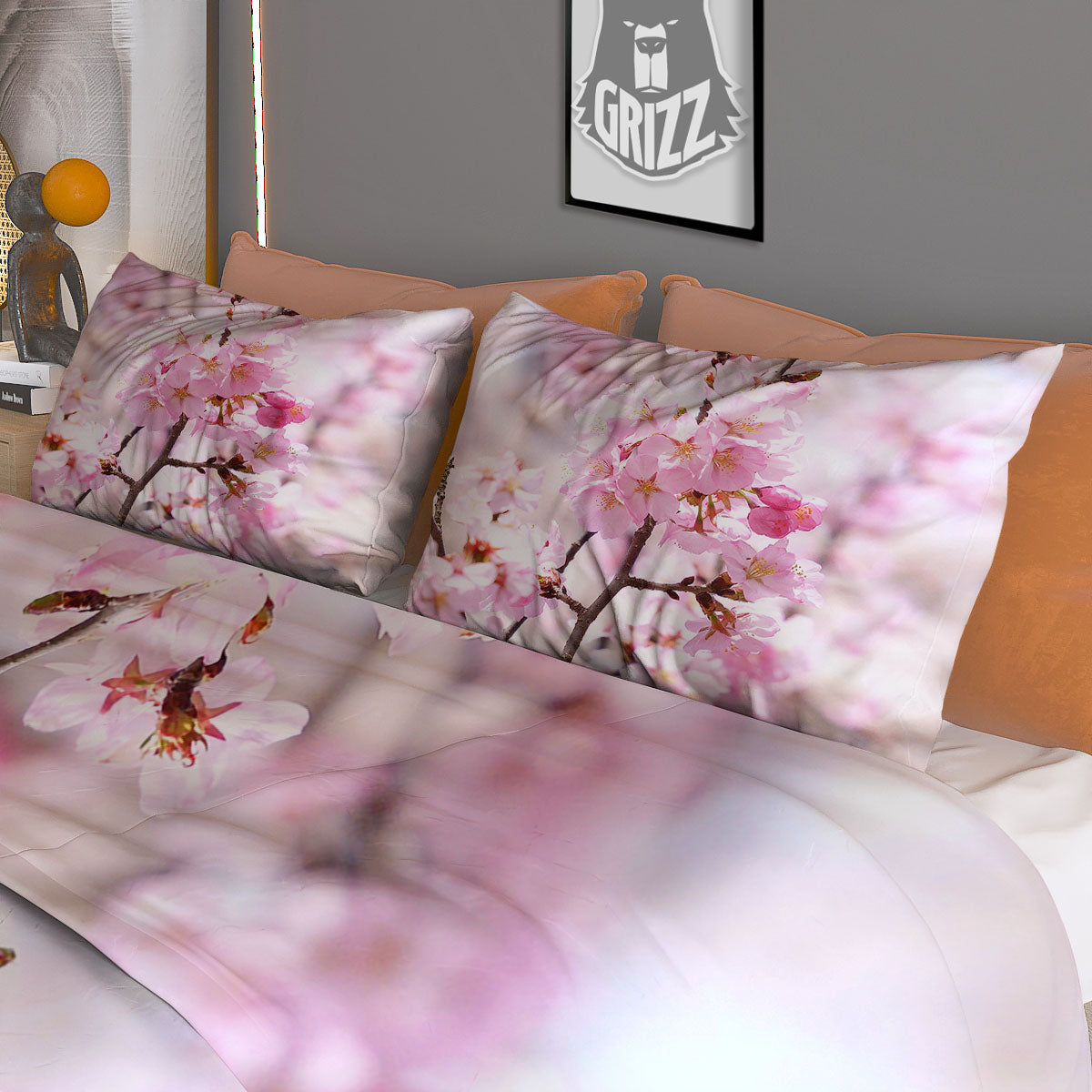 Beach Sunrise Print Duvet Cover Bedding Set