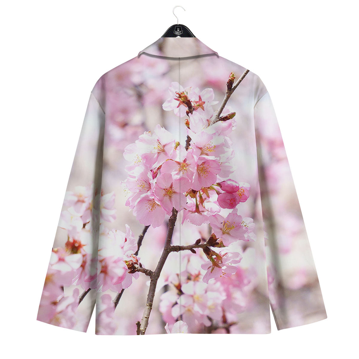 Blossom Spring Cherry Print Men's Sport Coat-grizzshop