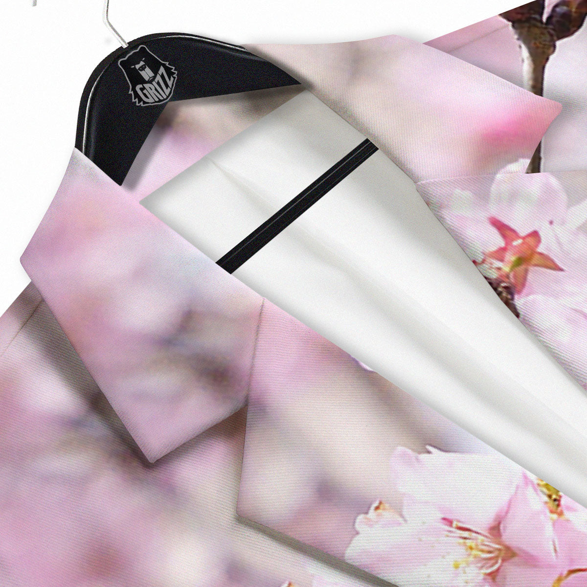 Blossom Spring Cherry Print Men's Sport Coat-grizzshop