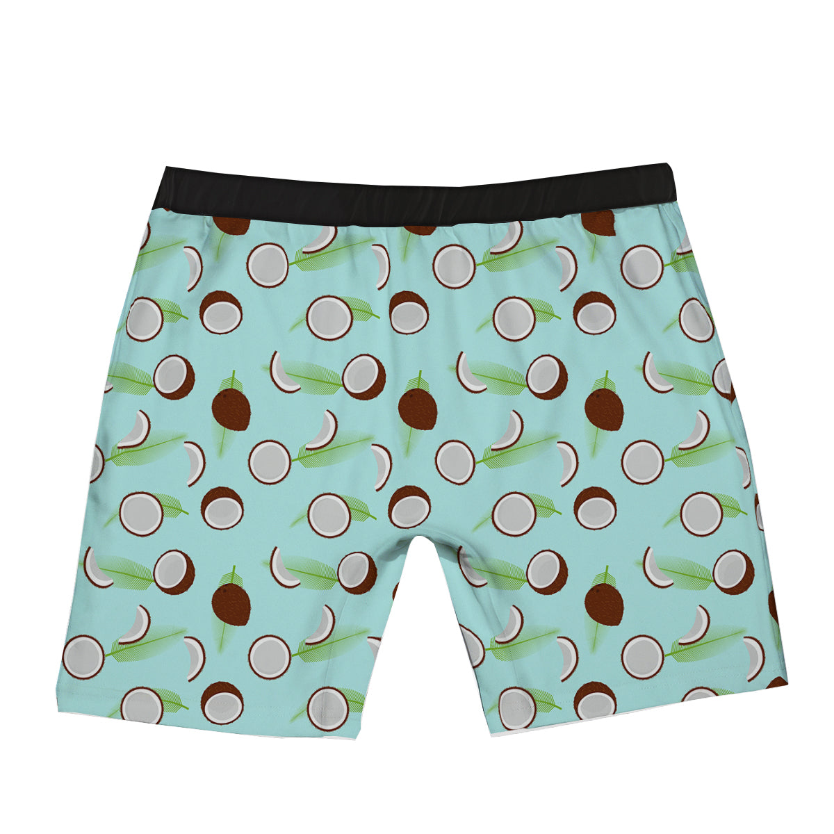 Blue Coconut Print Pattern Boxer Briefs-grizzshop