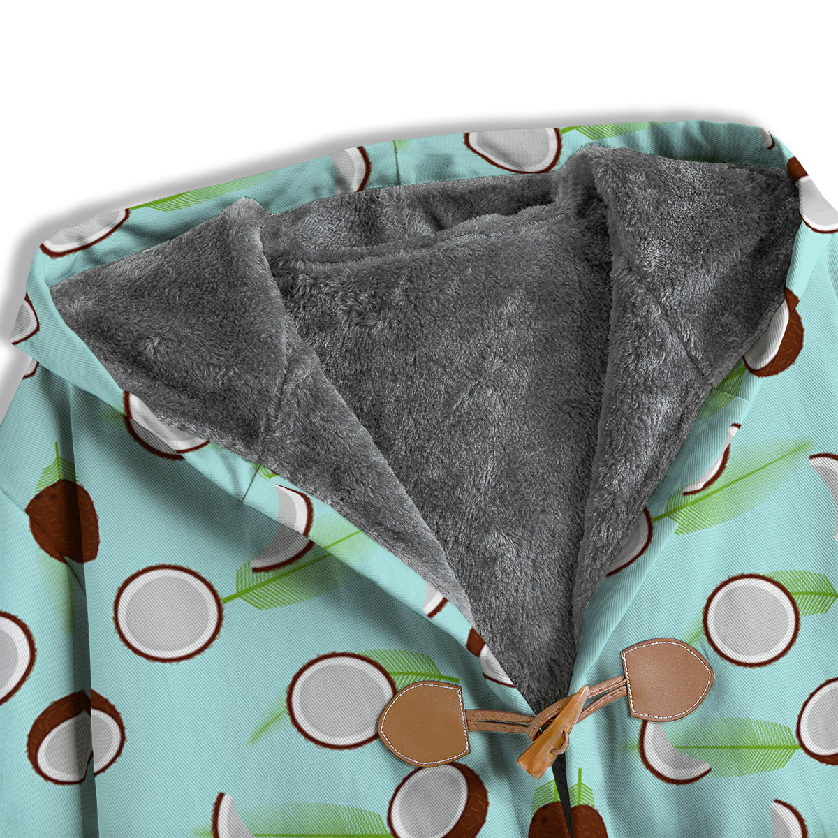 Blue Coconut Print Pattern Men's Windbreaker Jacket-grizzshop