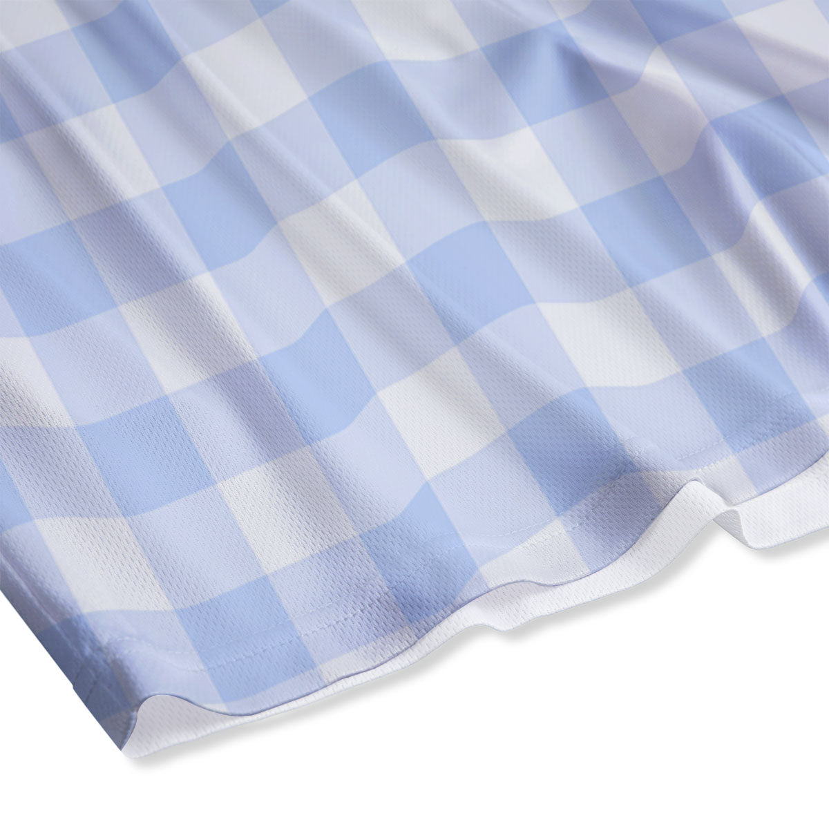 Blue Fish Hook Print Pattern Mesh Shorts