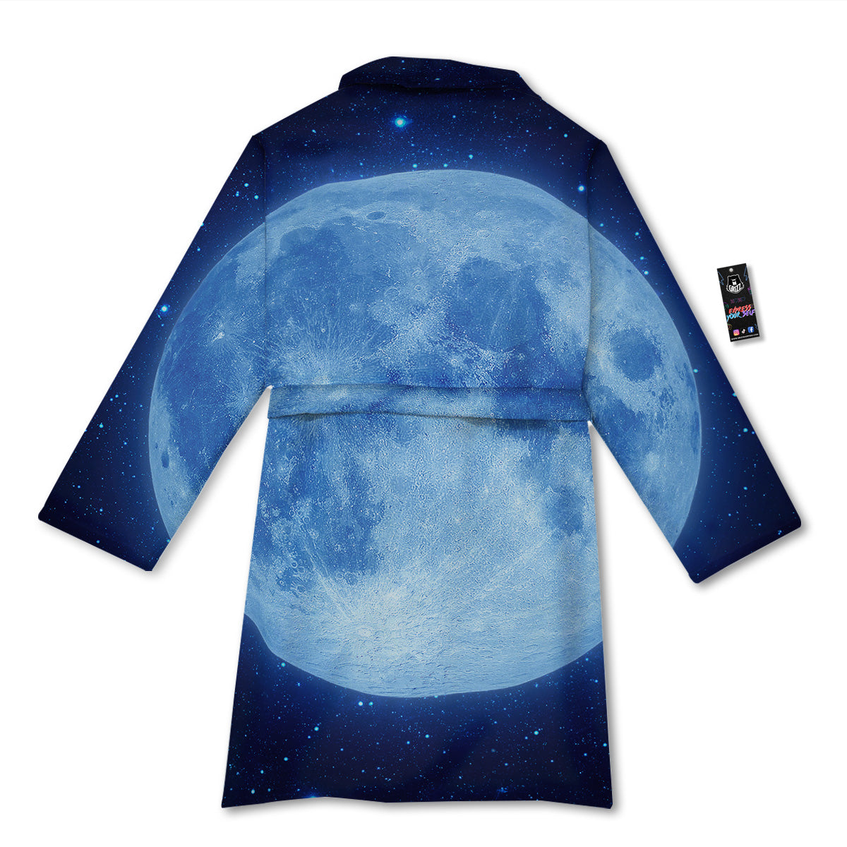 Blue Moon Print Bathrobe-grizzshop