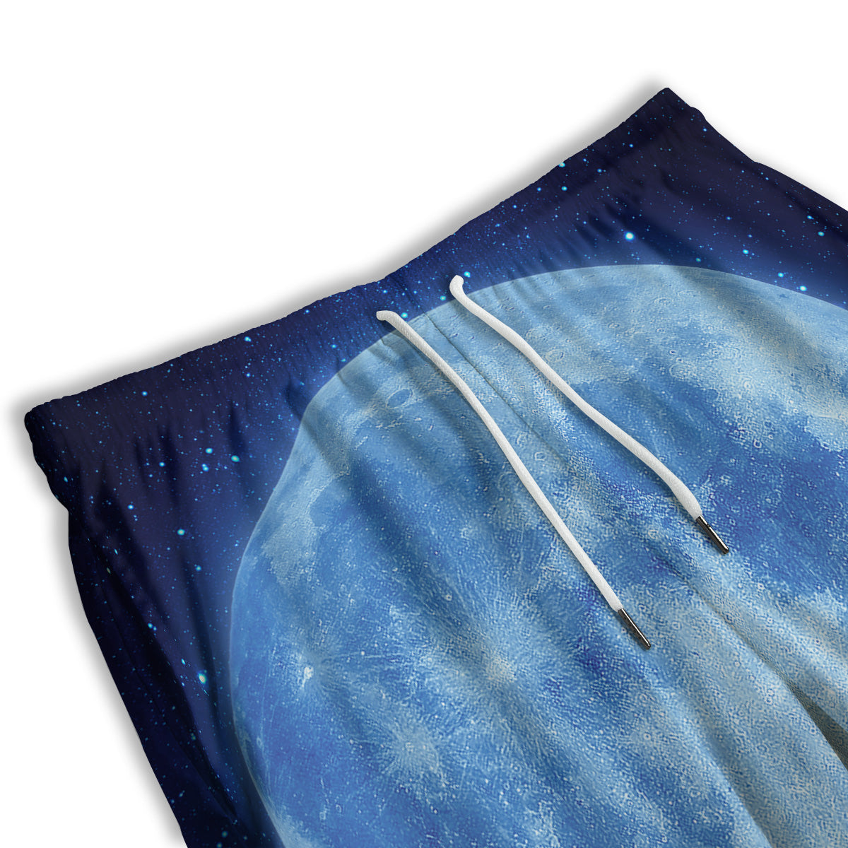 Blue Moon Print Men's Athletic Shorts