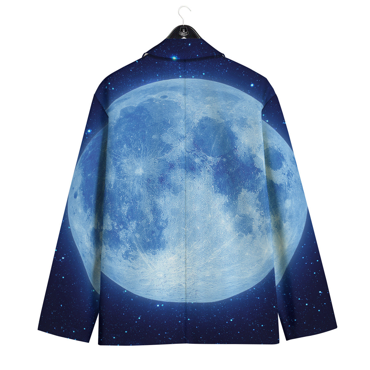 Blue Moon Print Men's Sport Coat-grizzshop