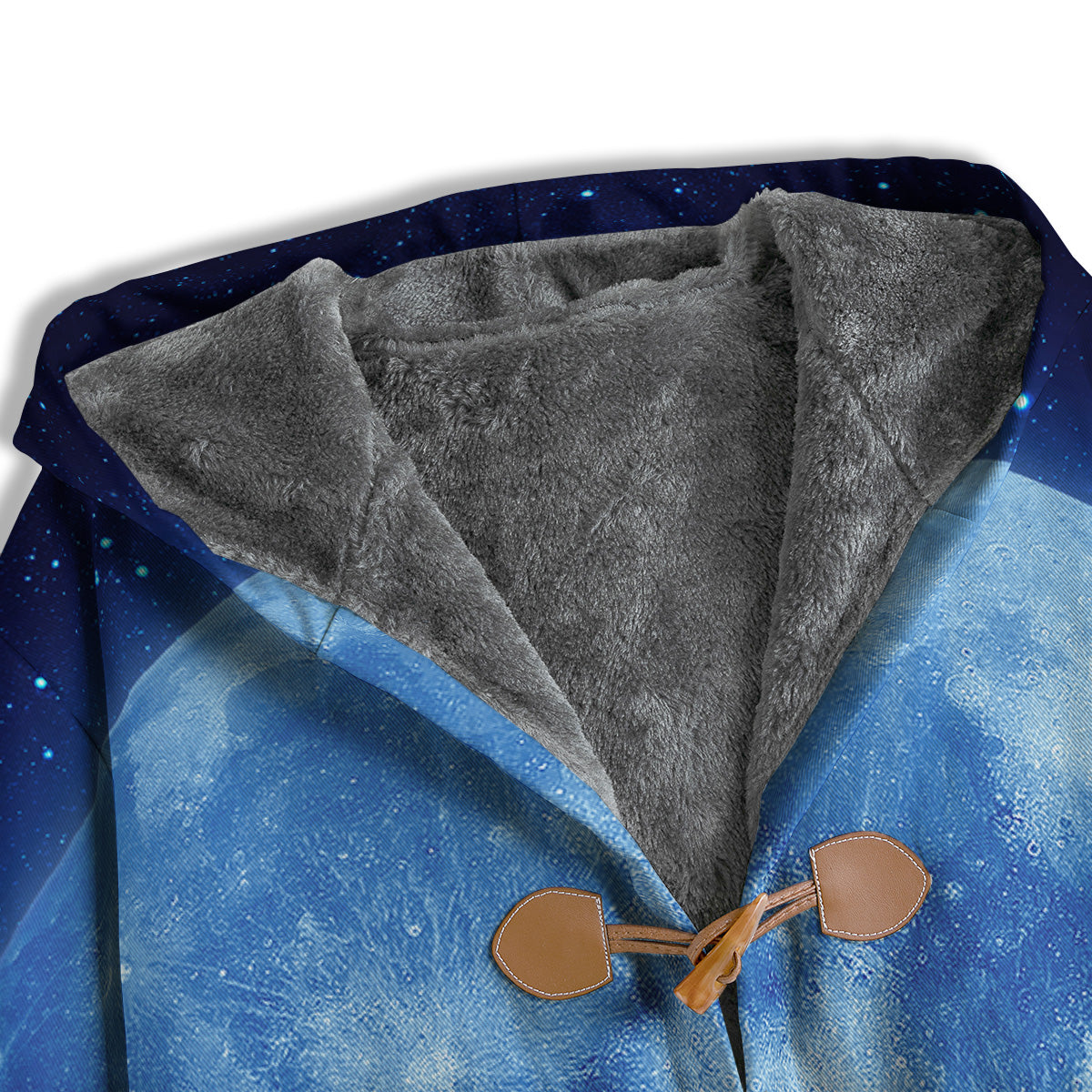 Blue Moon Print Men's Windbreaker Jacket-grizzshop
