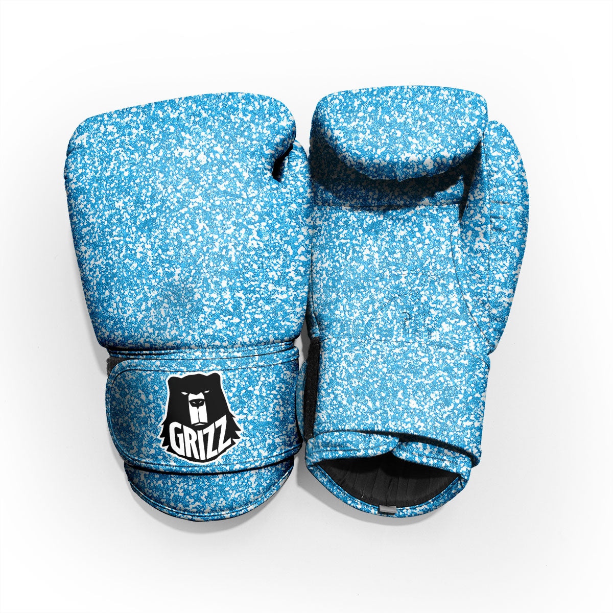 Blue Ocean Glitter Artwork Print Pro Boxing Glove