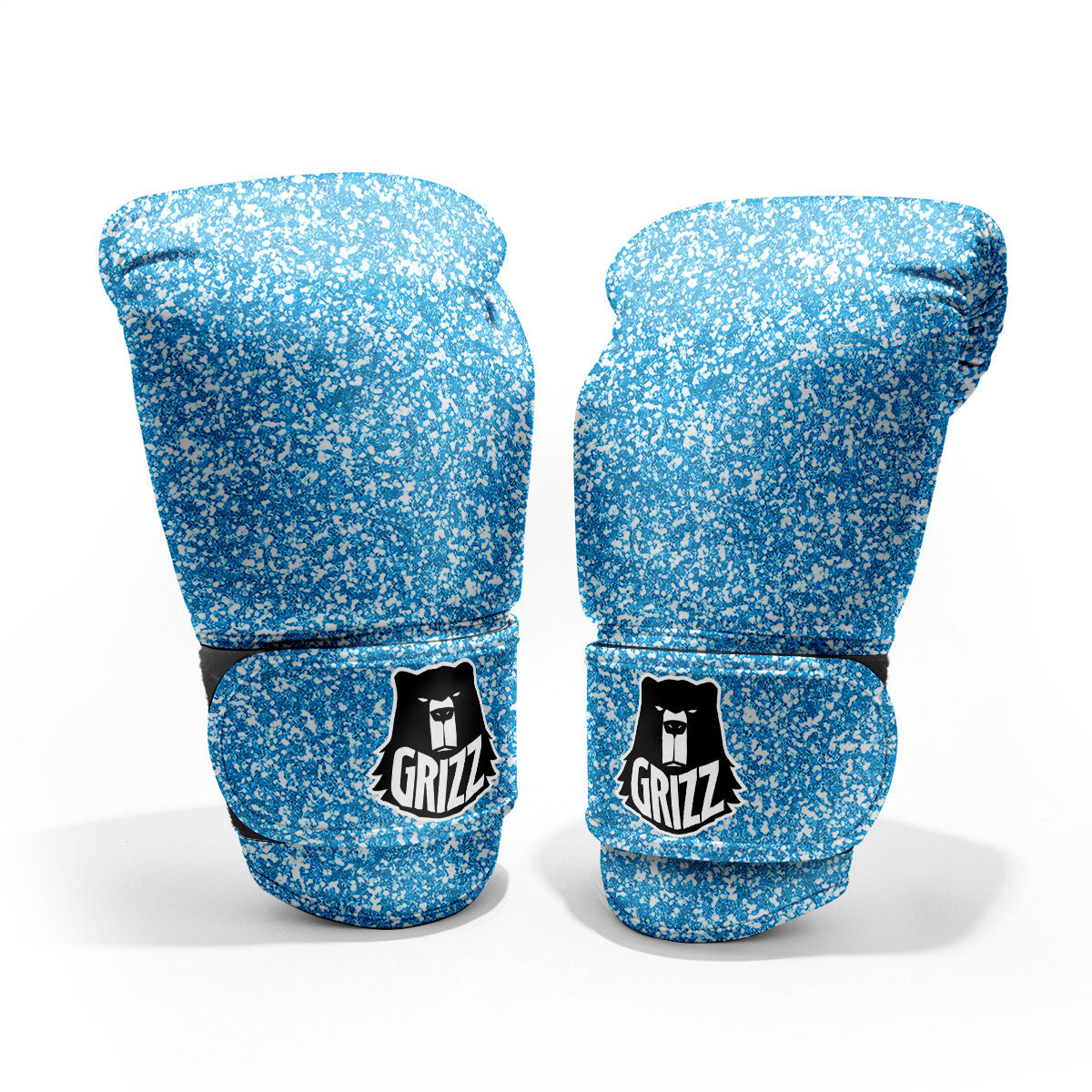 Blue Ocean Glitter Artwork Print Pro Boxing Glove