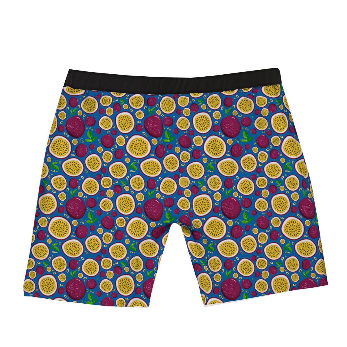 Blue Passion Fruit Print Pattern Boxer Briefs-grizzshop