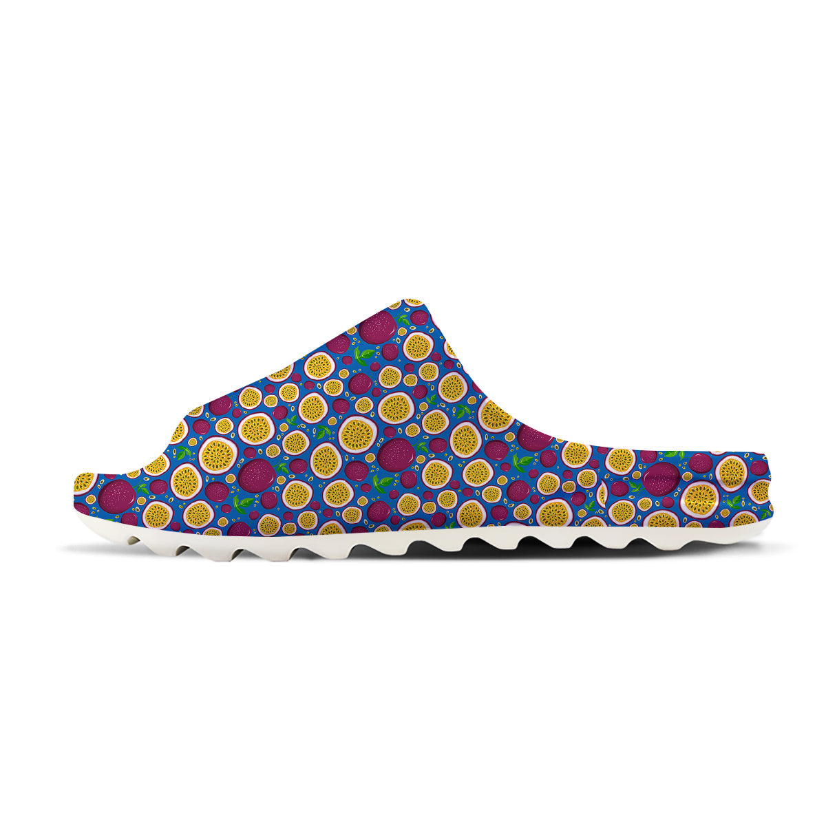 Blue Passion Fruit Print Pattern Sandals-grizzshop
