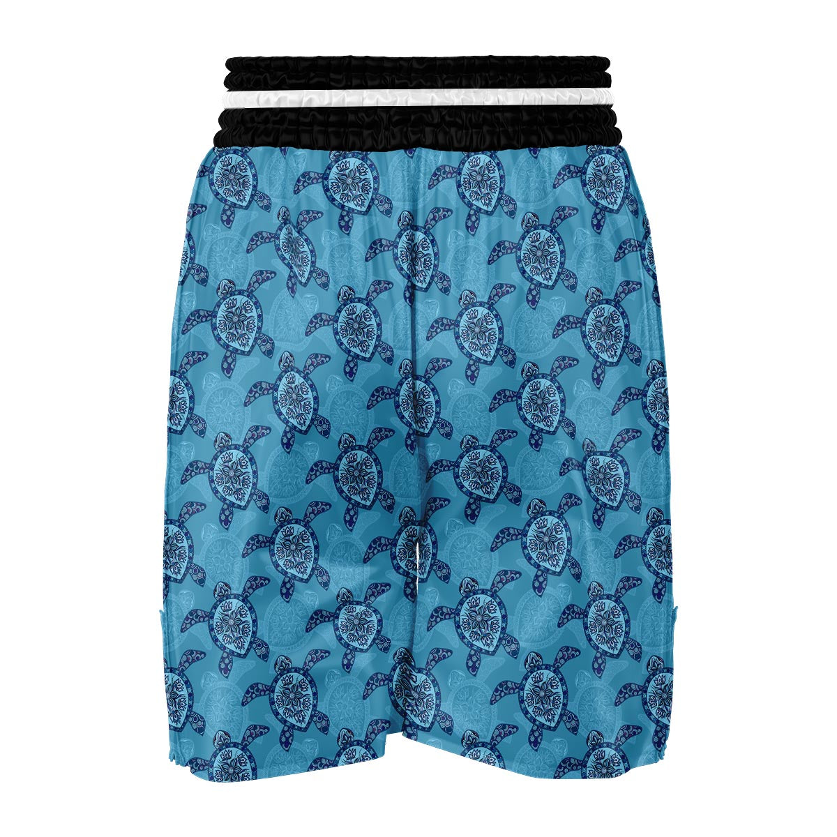 Blue Sea Aztec Turtle Boxing Shorts-grizzshop