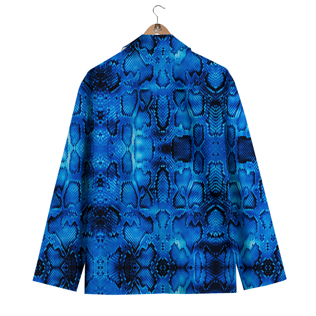 Blue Snakeskin Men's Blazer-grizzshop