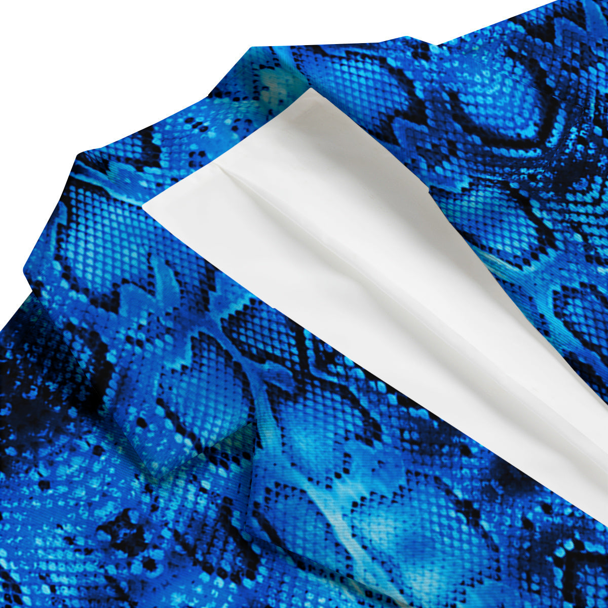Blue Snakeskin Men's Blazer-grizzshop