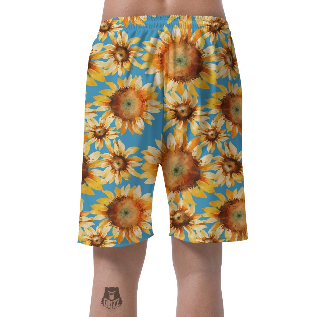 Blue Sunflower Men's Shorts-grizzshop
