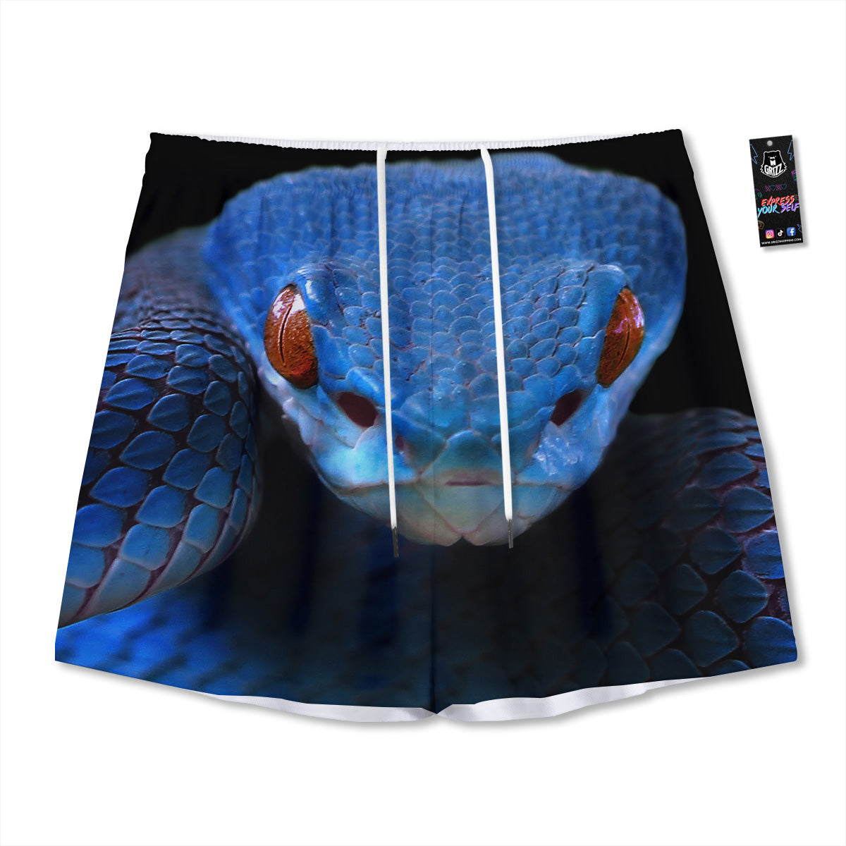 Boho Elephant Gold Cute Print Pattern Mesh Shorts
