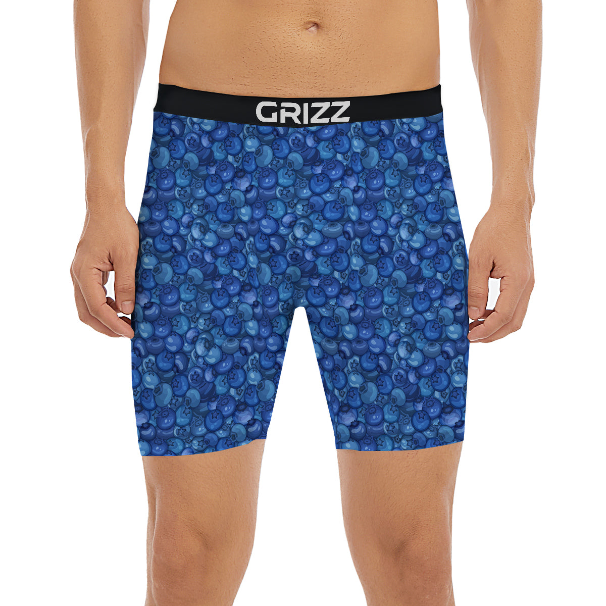Blueberry Print Pattern Boxer Briefs-grizzshop