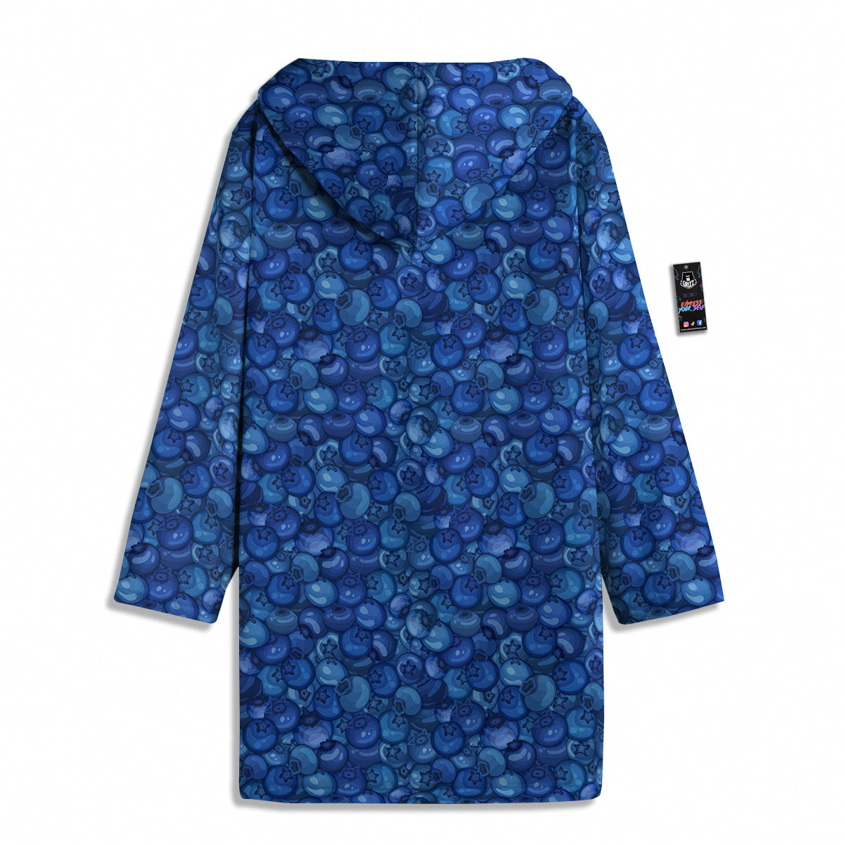 Blueberry Print Pattern Men's Windbreaker Jacket-grizzshop
