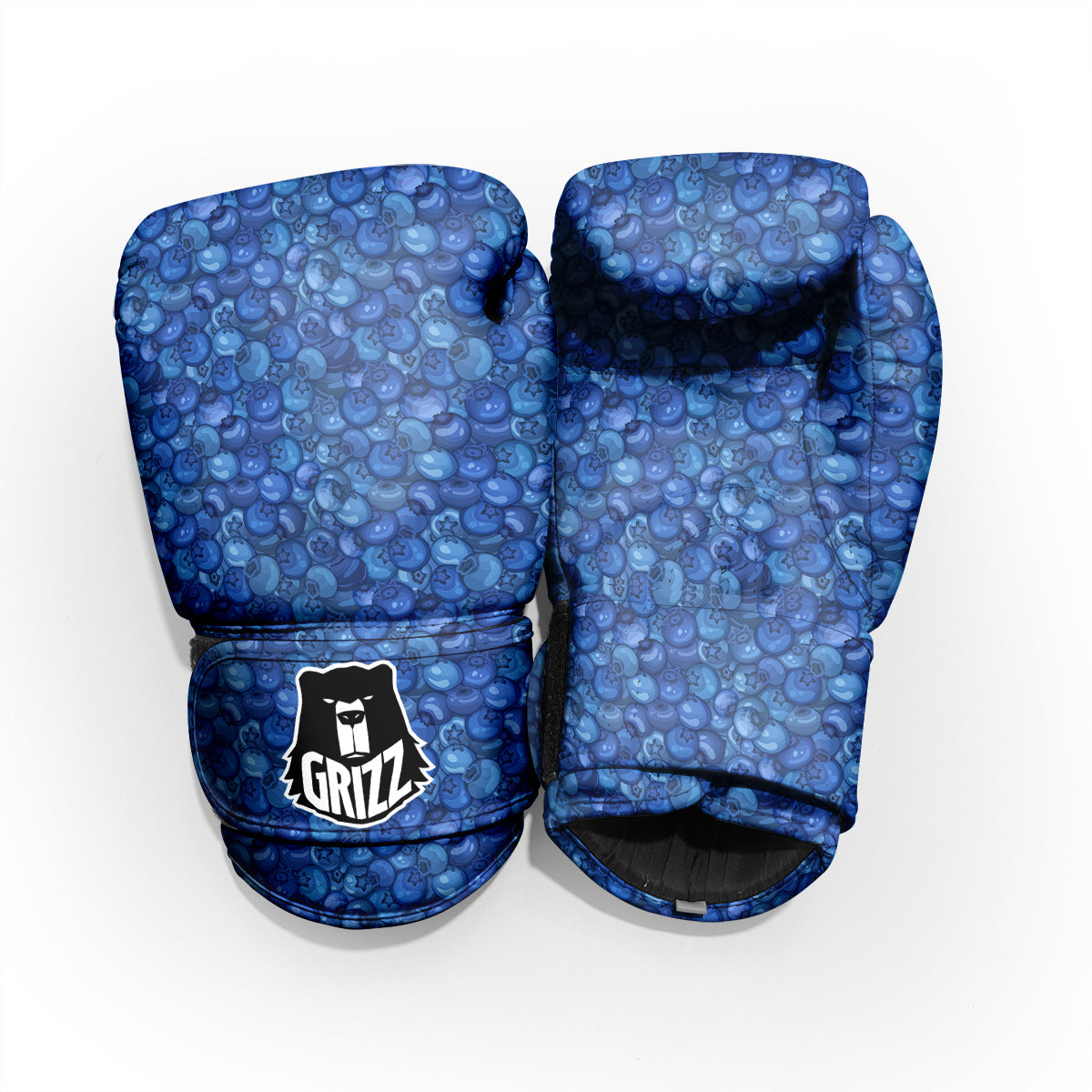 Blueberry Print Pattern Sparring Gloves-grizzshop
