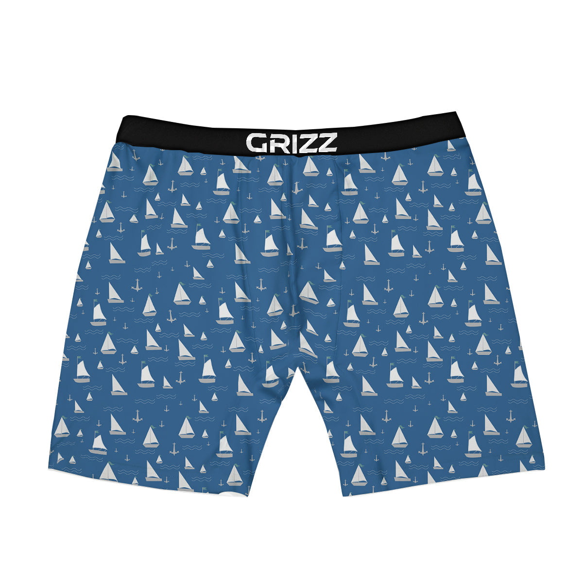 Boat Drawing Print Pattern Boxer Briefs-grizzshop