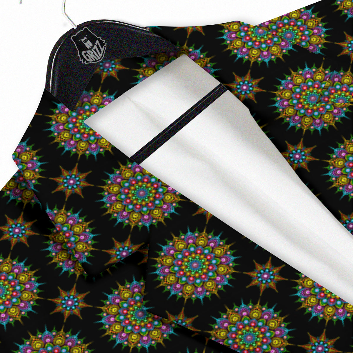 Bohemian Colorful Mandala Print Pattern Men's Sport Coat-grizzshop