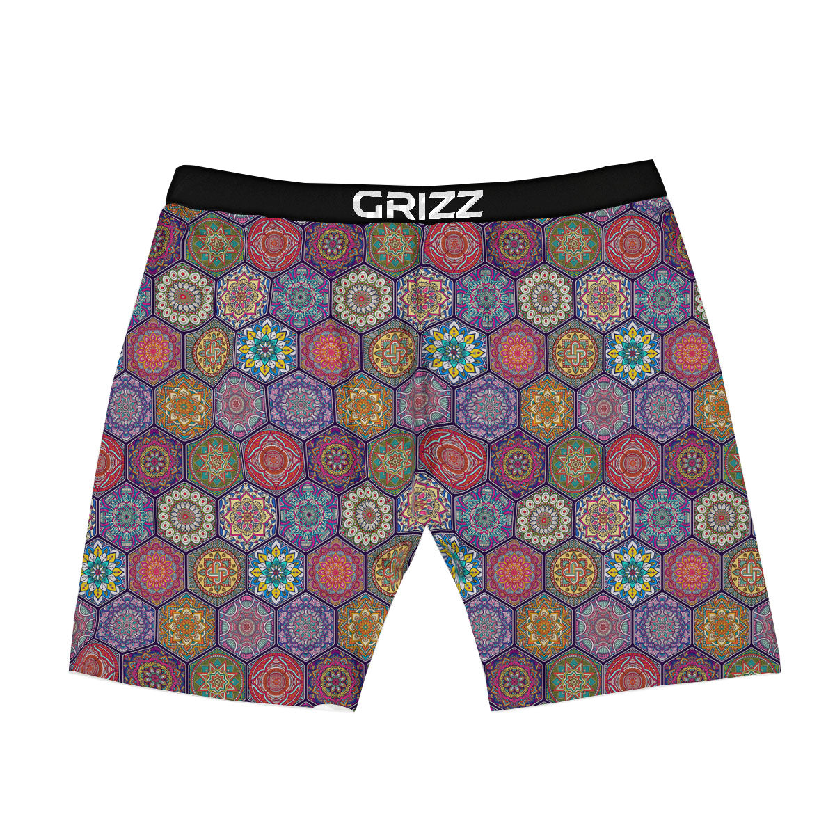 Bohemian Ethnic Mandala Print Pattern Boxer Briefs-grizzshop