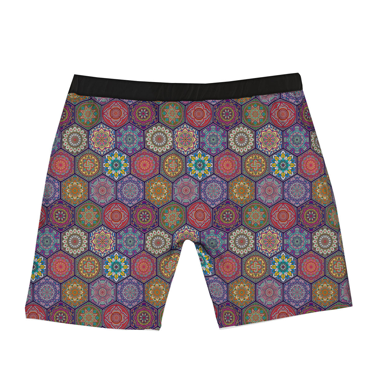Bohemian Ethnic Mandala Print Pattern Boxer Briefs-grizzshop