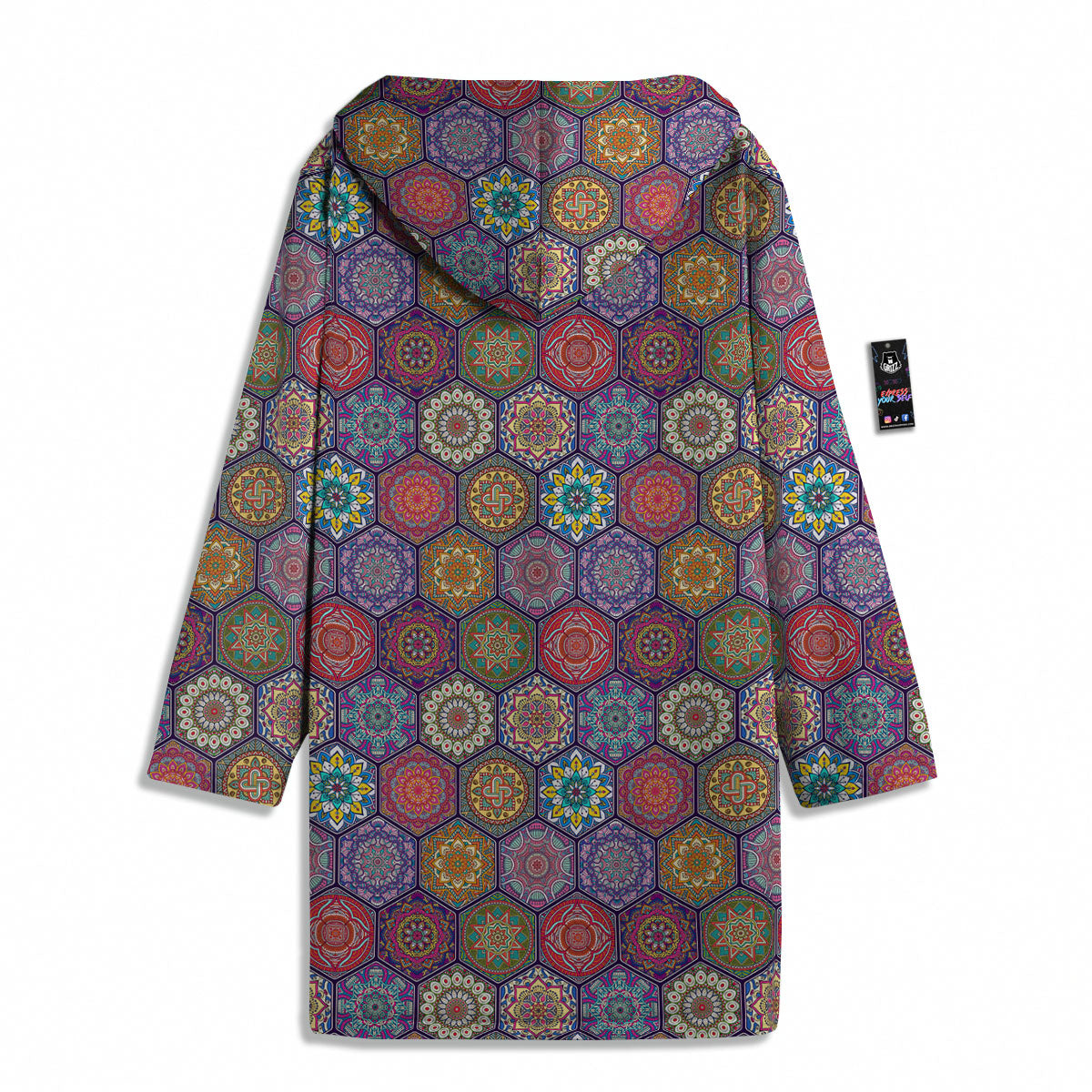 Bohemian Ethnic Mandala Print Pattern Men's Windbreaker Jacket-grizzshop
