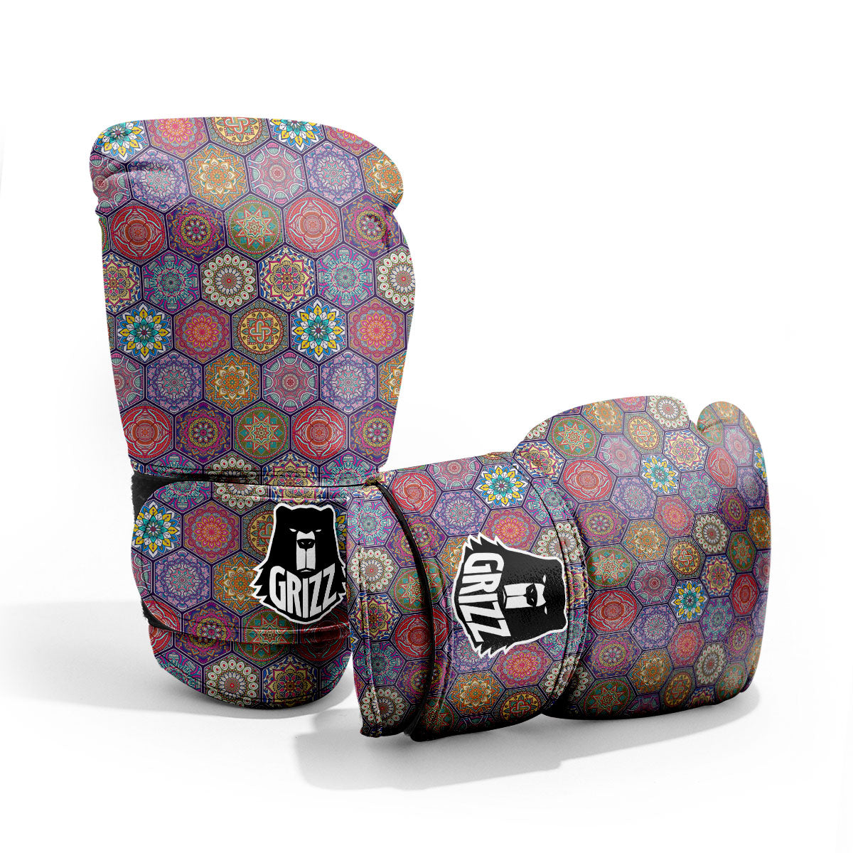 Bohemian Ethnic Mandala Print Pattern Pro Boxing Glove