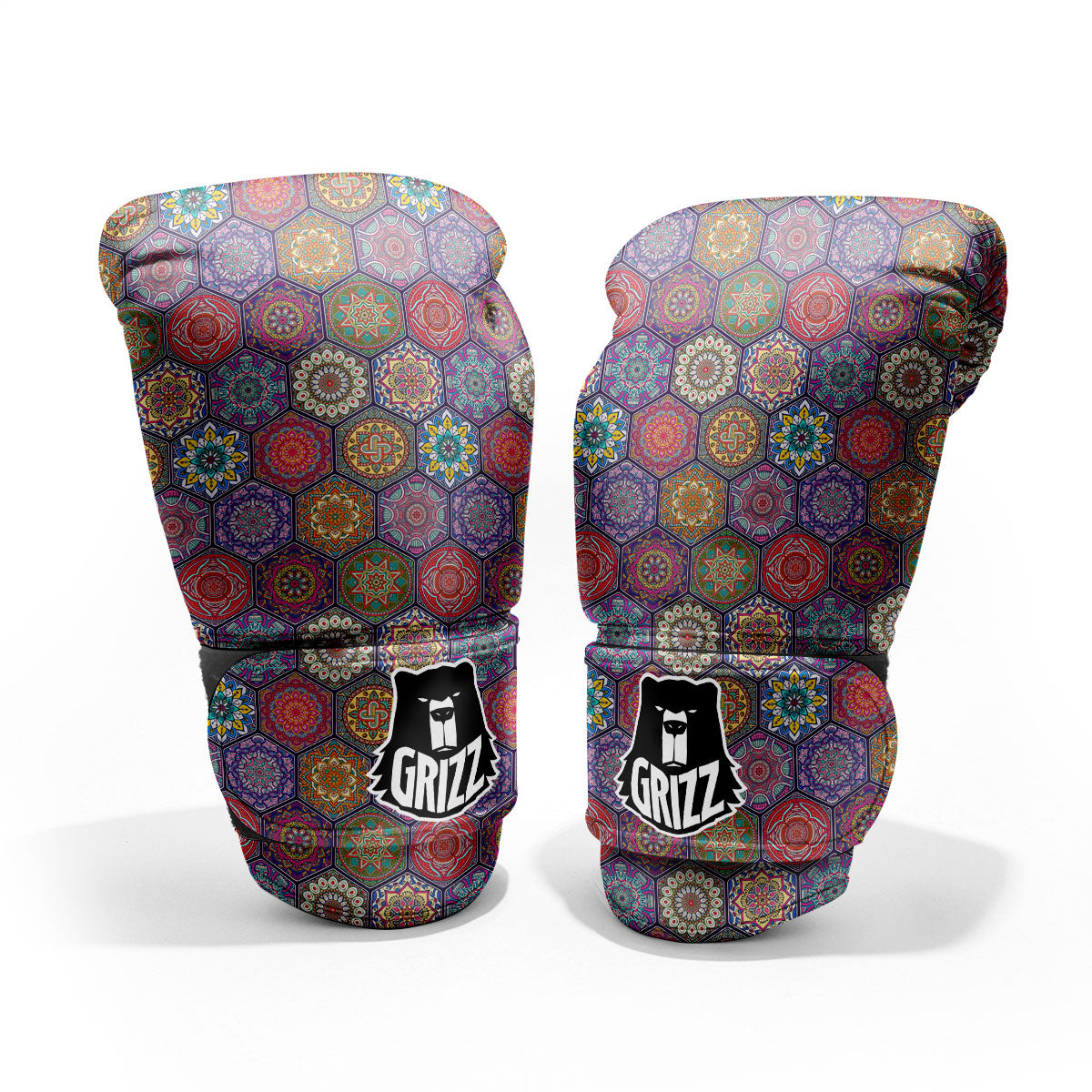 Bohemian Ethnic Mandala Print Pattern Pro Boxing Glove